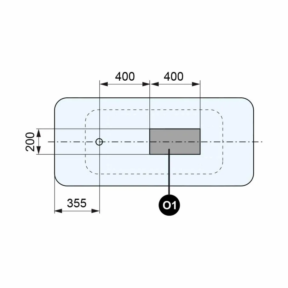 Autoportant Design Moderne Blanc Brillant ou Mat - Visage Viadurini