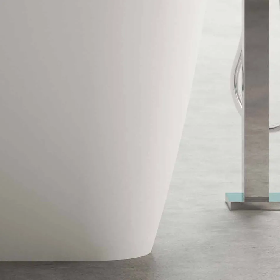 Autoportant Design Moderne Blanc Brillant ou Mat - Visage Viadurini