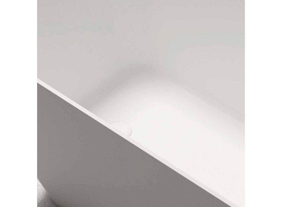 Autoportant Design Moderne Blanc Brillant ou Mat - Visage Viadurini