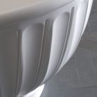 Baignoire Solid Surface avec extérieur blanc mat Made in Italy - Ross Viadurini