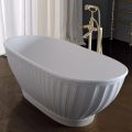 Baignoire Solid Surface avec extérieur blanc mat Made in Italy - Ross
