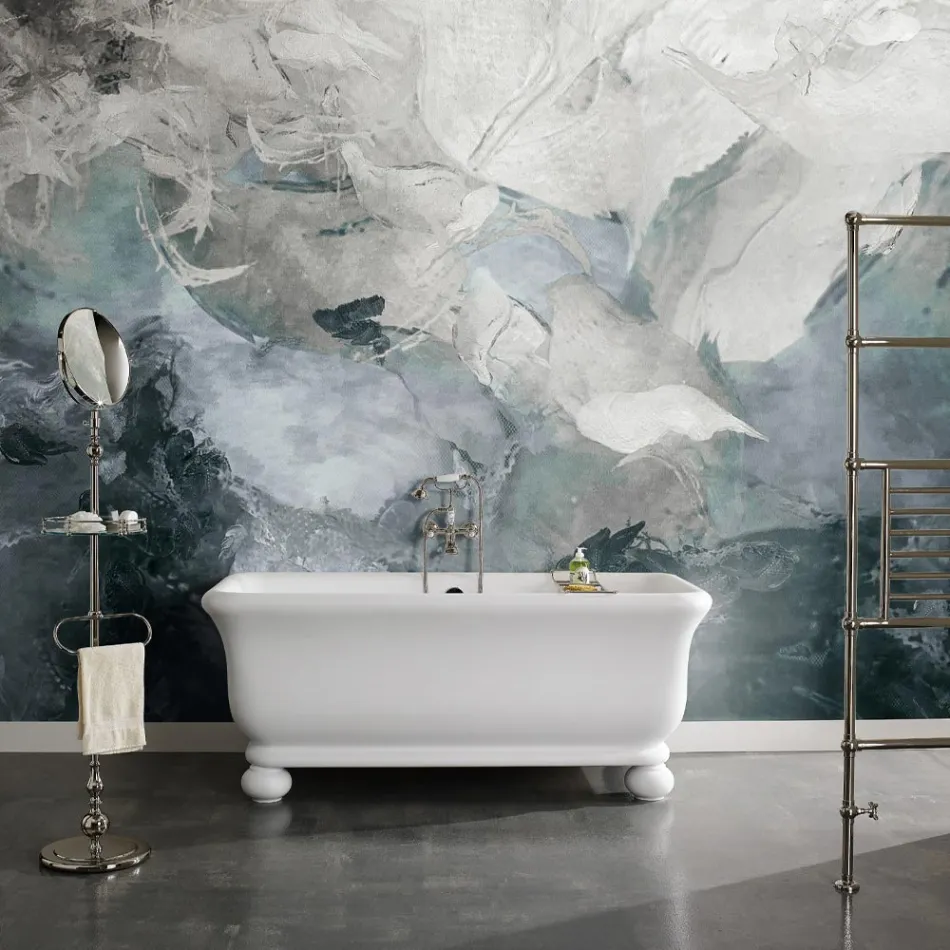 Baignoire Rectangulaire Solid Surface avec Soft Corners Made in Italy - Fulvio Viadurini