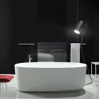 Baignoire design monobloc sur pied produite en Italie, Dongo Viadurini