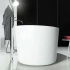 Baignoire design monobloc sur pied produite en Italie, Dongo Viadurini