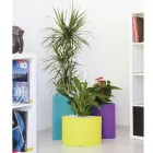 Vases modulaires en polyéthylène coloré Made in Italy 3 pièces - Flowes Viadurini