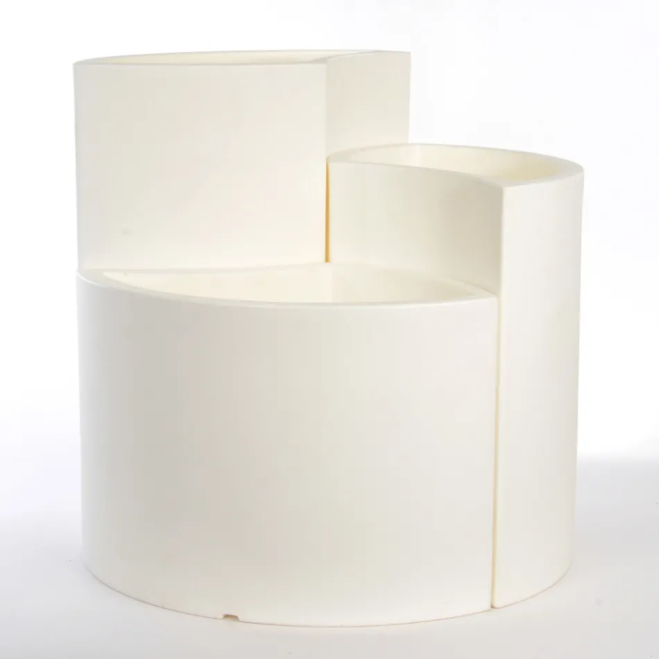 Vases modulaires en polyéthylène coloré Made in Italy 3 pièces - Flowes Viadurini