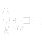 Vases modulaires en polyéthylène coloré Made in Italy 3 pièces - Flowes Viadurini