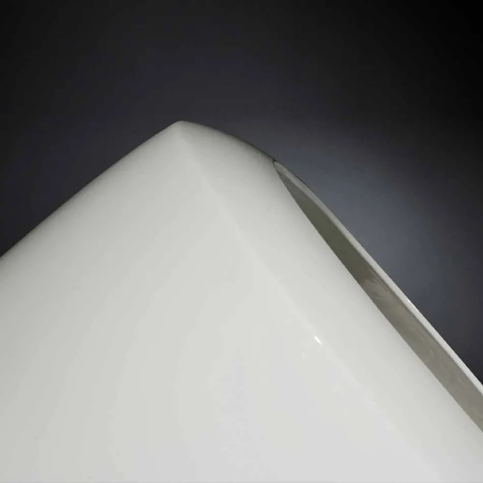 Grand Vase Artisan en Céramique Blanc Mat Fabriqué en Italie - Capuano Viadurini