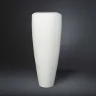 Grand Vase Artisan en Céramique Blanc Mat Fabriqué en Italie - Capuano Viadurini