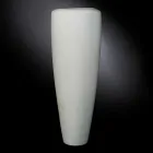 Grand Vase Artisan en Céramique Blanc Mat Fabriqué en Italie - Capuano Viadurini