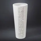 Grand Vase d'Intérieur en Céramique Blanche avec Décoration Made in Italy - Calisto Viadurini