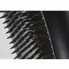 Grand Vase d'Intérieur en Céramique Noir Mat et Acier Fabriqué en Italie - Jesolo Viadurini