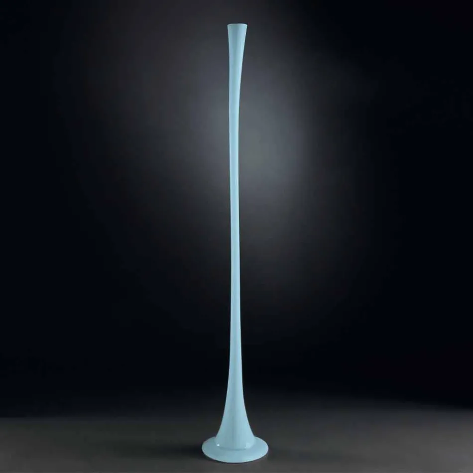 Grand Vase d'Intérieur en Verre Coloré Design Moderne Fabriqué en Italie - Elviro Viadurini