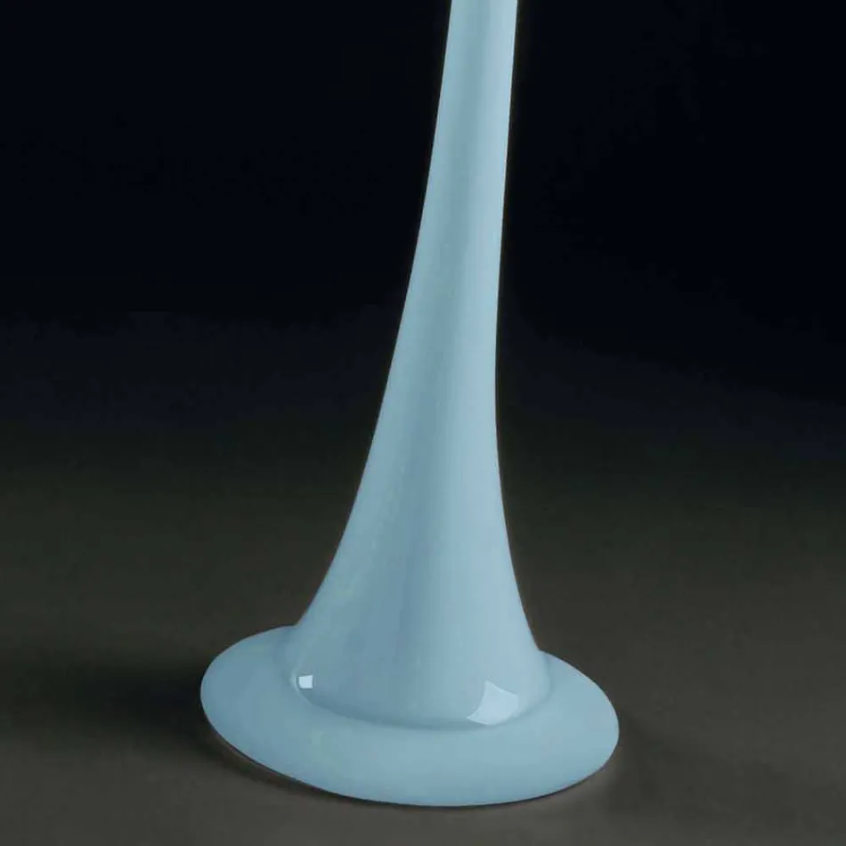 Grand Vase d'Intérieur en Verre Coloré Design Moderne Fabriqué en Italie - Elviro Viadurini