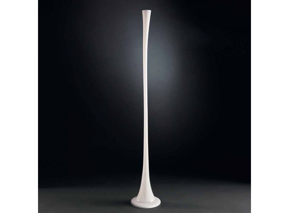 Grand Vase d'Intérieur en Verre Coloré Design Moderne Fabriqué en Italie - Elviro Viadurini