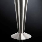 Grand Vase Décoratif en Acier Satiné Made in Italy Fine - Vesper Viadurini