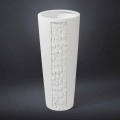 Grand Vase Décoratif en Céramique Blanche avec Décoration Made in Italy - Calisto