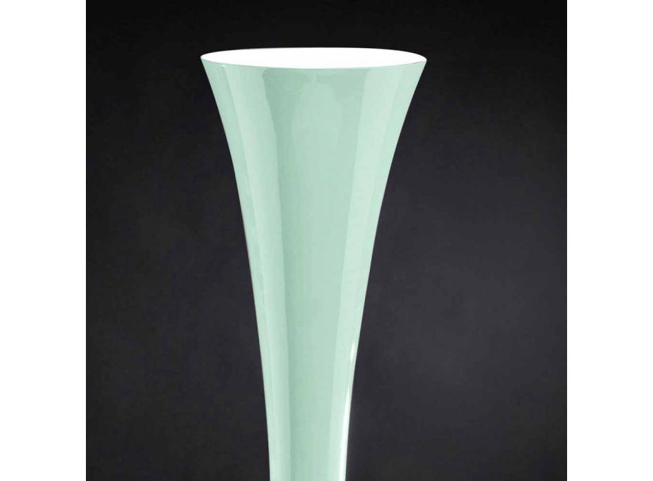 Grand vase décoratif en vitrail fabriqué en Italie - Singapour Viadurini