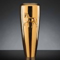 Grand vase d'intérieur en céramique finition dorée fait à la main en Italie - Jacky