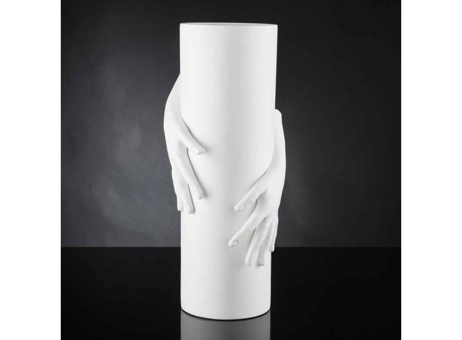 Grand vase d'intérieur en céramique fabriqué à la main en Italie - Monte Viadurini