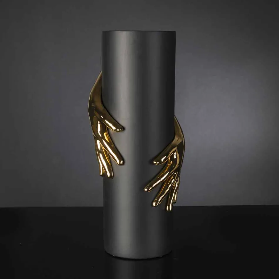 Grand vase d'intérieur en céramique fabriqué à la main en Italie - Monte Viadurini