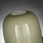 Vase artisanal en verre brillant blanc ou gris fabriqué en Italie - Malindi Viadurini
