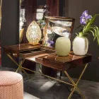 Vase artisanal en verre brillant blanc ou gris fabriqué en Italie - Malindi Viadurini