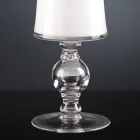 Vase Artisan en Verre Soufflé Blanc ou Or 24k Fabriqué en Italie - Canberra Viadurini