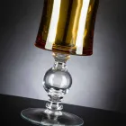 Vase Artisan en Verre Soufflé Blanc ou Or 24k Fabriqué en Italie - Canberra Viadurini