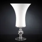 Vase Artisan en Verre Soufflé Blanc ou Or 24k Fabriqué en Italie - Canberra Viadurini
