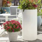 Vase avec éclairage de jardin ou salon design moderne coloré - Cilindrostar Viadurini