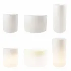Vase avec éclairage de jardin ou salon design moderne coloré - Cilindrostar Viadurini