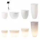 Vase avec éclairage LED ou solaire Design moderne de différentes tailles - Svasostar Viadurini