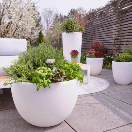 Vase avec éclairage LED ou solaire Design moderne de différentes tailles - Svasostar Viadurini