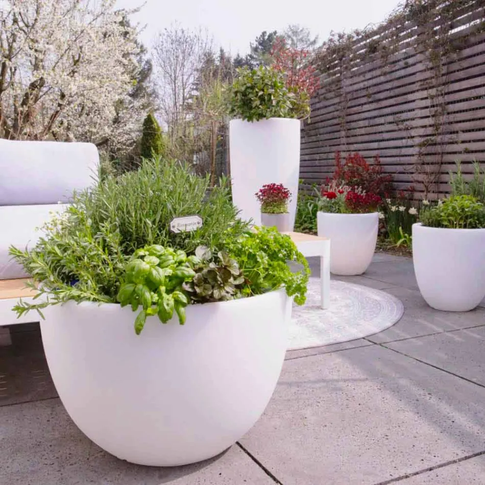 Vase avec éclairage LED ou solaire Design moderne de différentes tailles - Svasostar Viadurini