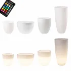 Vase avec éclairage LED ou solaire Design moderne de différentes tailles - Svasostar Viadurini