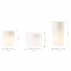 Vase avec éclairage solaire ou design LED pour intérieur ou extérieur - Cilindrostar Viadurini