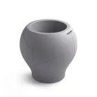 Vase d'extérieur en polyéthylène, disponible en différentes finitions et tailles, fabriqué en Italie - Loto Viadurini