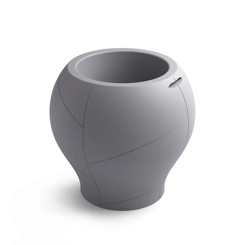 Vase d'extérieur en polyéthylène, disponible en différentes finitions et tailles, fabriqué en Italie - Loto Viadurini