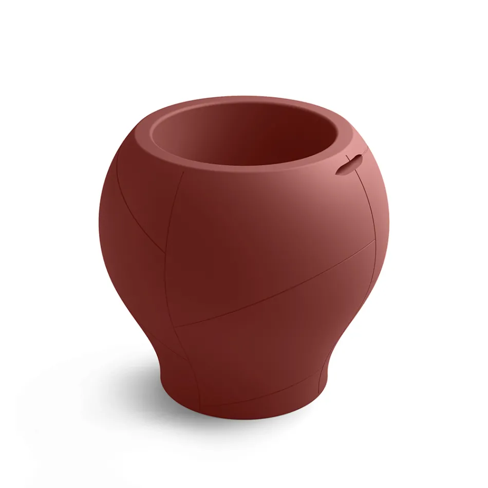 Vase d'extérieur en polyéthylène, disponible en différentes finitions et tailles, fabriqué en Italie - Loto Viadurini