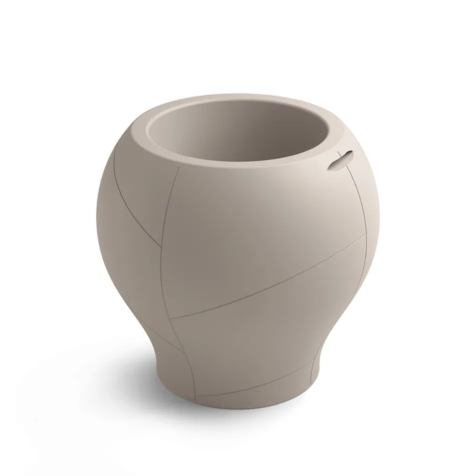 Vase d'extérieur en polyéthylène, disponible en différentes finitions et tailles, fabriqué en Italie - Loto Viadurini
