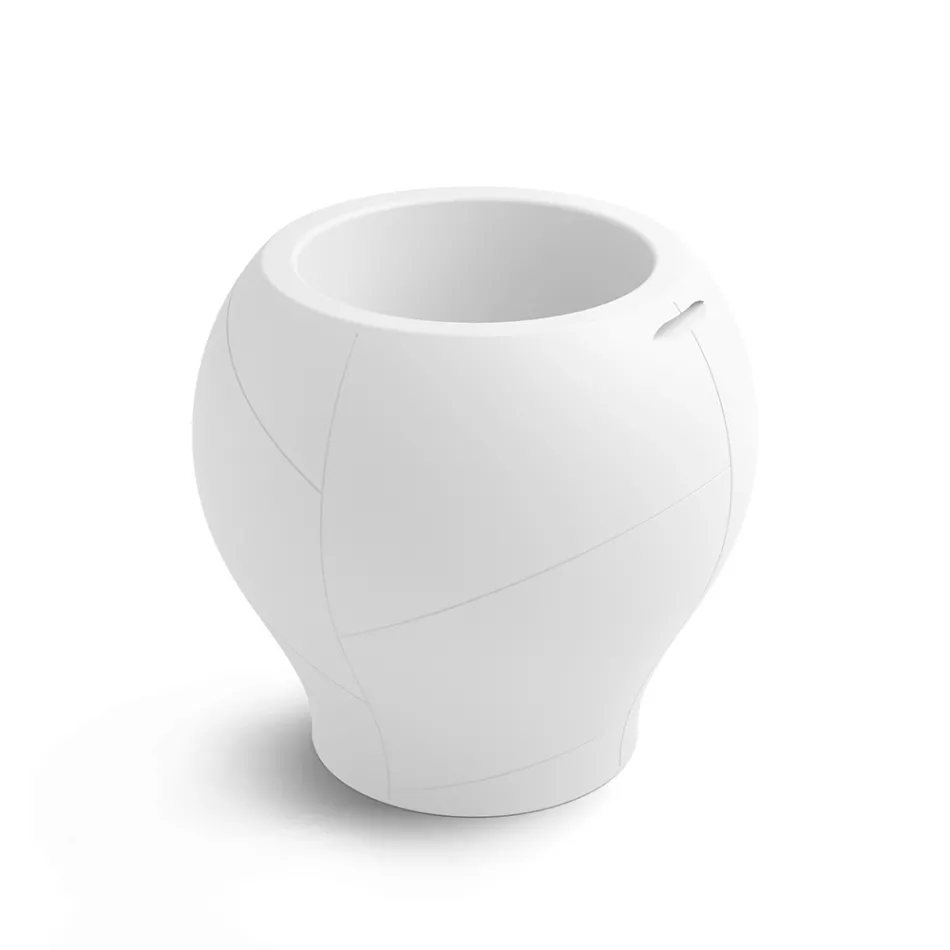 Vase d'extérieur en polyéthylène, disponible en différentes finitions et tailles, fabriqué en Italie - Loto Viadurini