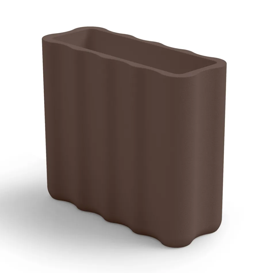 Vase d'extérieur en polyéthylène coloré 2 tailles fabriqué en Italie - Barbia Viadurini