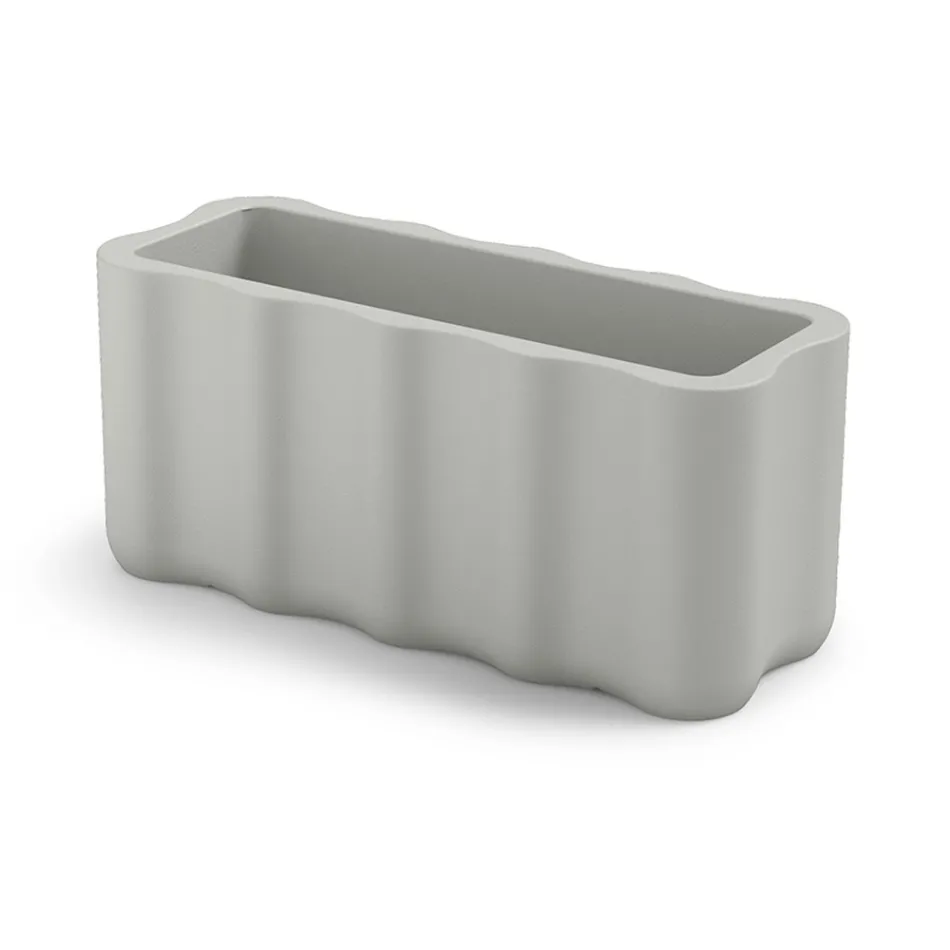 Vase d'extérieur en polyéthylène coloré fabriqué en Italie - Messy Viadurini