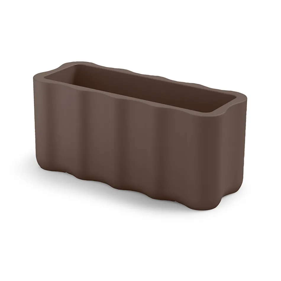 Vase d'extérieur en polyéthylène coloré fabriqué en Italie - Messy Viadurini