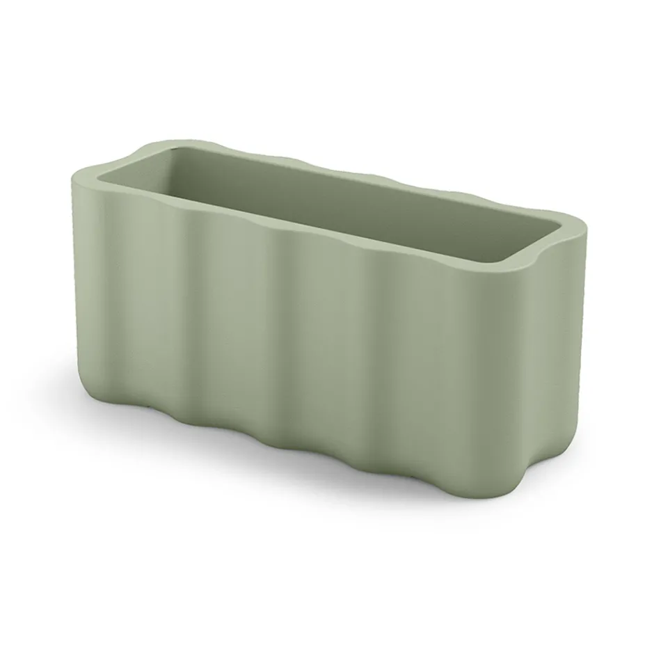 Vase d'extérieur en polyéthylène coloré fabriqué en Italie - Messy Viadurini