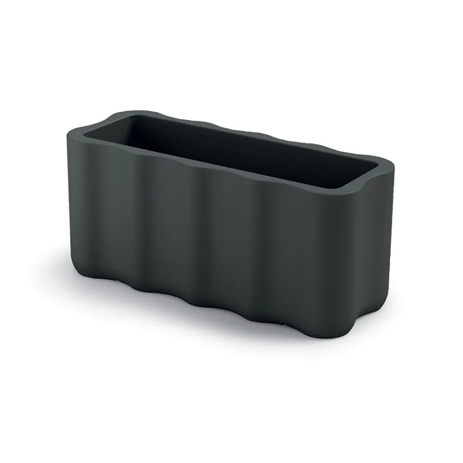 Vase d'extérieur en polyéthylène coloré fabriqué en Italie - Messy Viadurini