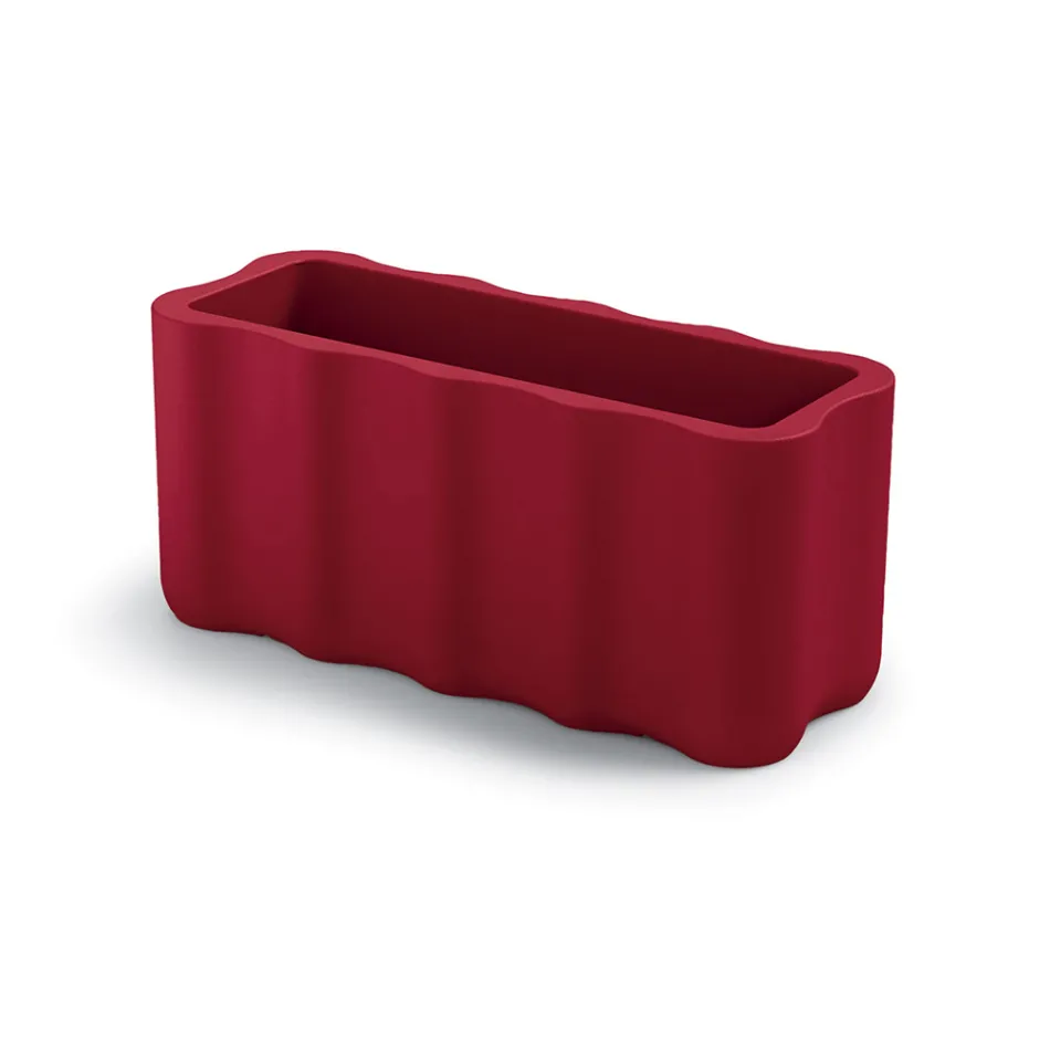 Vase d'extérieur en polyéthylène coloré fabriqué en Italie - Messy Viadurini