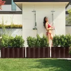 Vase d'extérieur en polyéthylène coloré fabriqué en Italie - Messy Viadurini