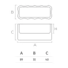 Vase d'extérieur en polyéthylène coloré fabriqué en Italie - Messy Viadurini